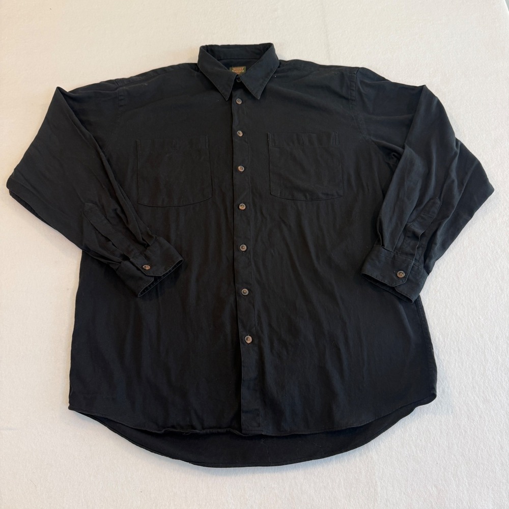 Scott Barber Button Down Shirt Mens Large Black